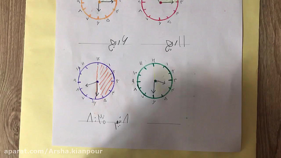 ساعت یک ربع به ده